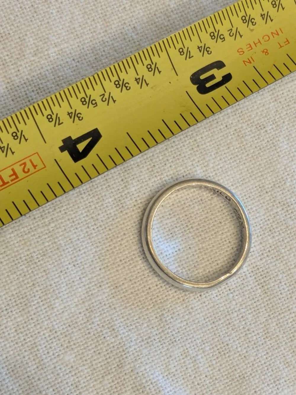 Vintage Taxco Mexico Sterling Silver Band Ring Minimalist 925 Wedding Stackable